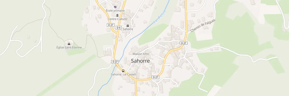 Plan du 9 Rue des Fontaines à Sahorre
