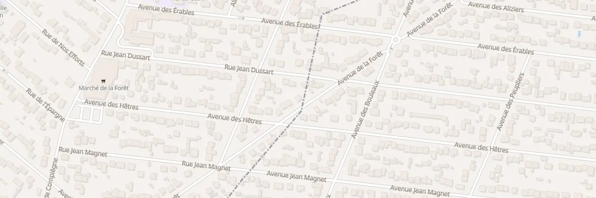 Plan du 33 Av de la Foret à Morsang-sur-Orge