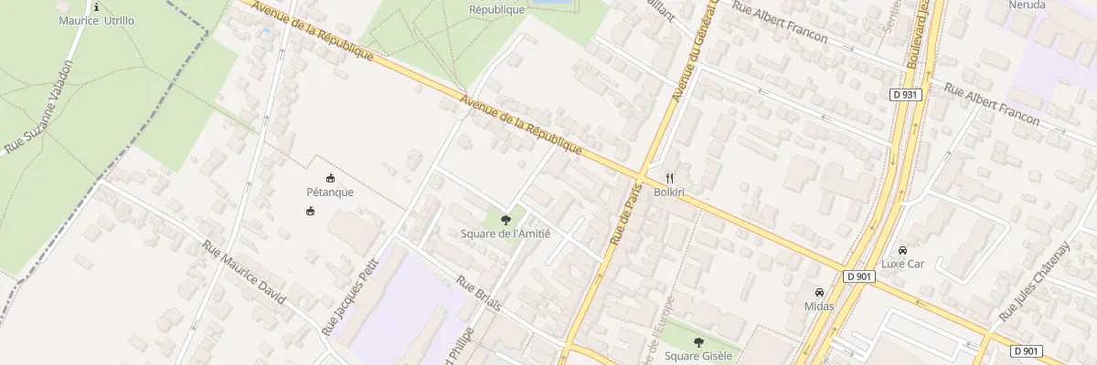 Plan du 11 Av de la République à Saint-Denis
