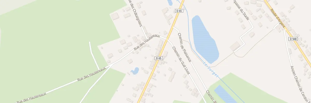 Plan du 10 Rte de Clémont à Cerdon