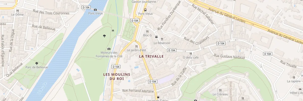 Plan du 22 Rue Trivalle à Carcassonne