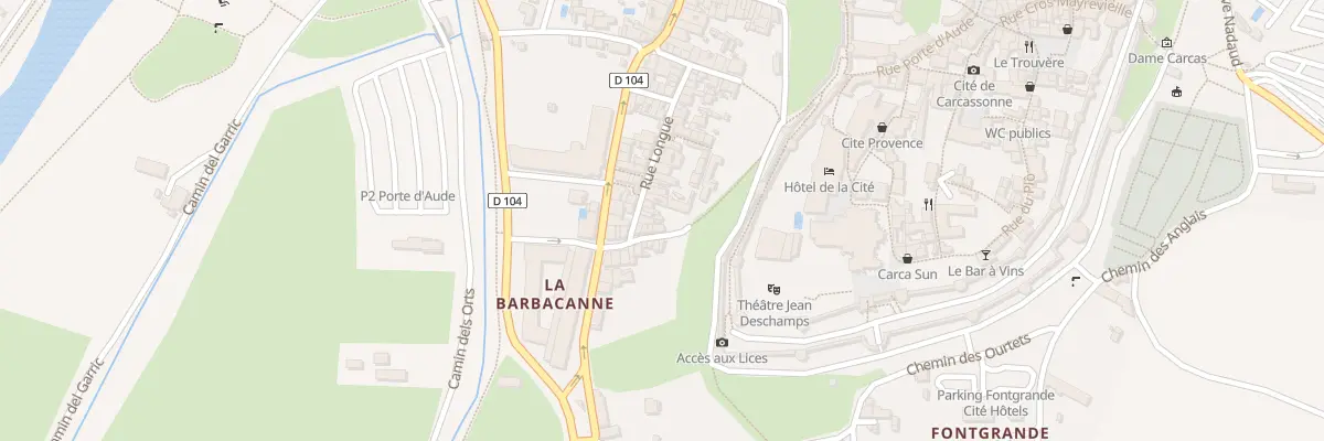 Plan du 6 Rue Longue à Carcassonne