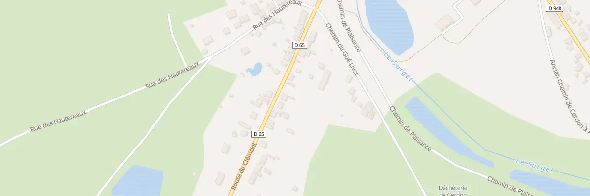 Plan du 19 Rte de Clémont à Cerdon