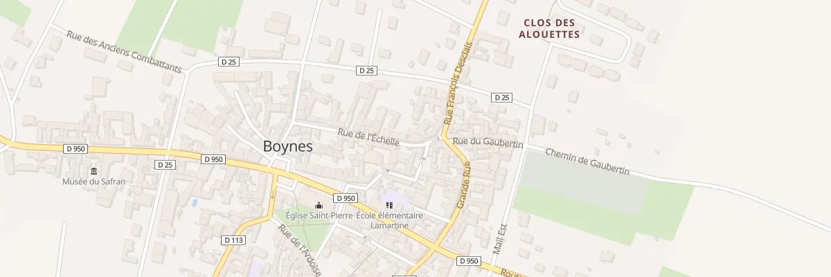 Plan du 13 Rue de l’Echelle à Boynes