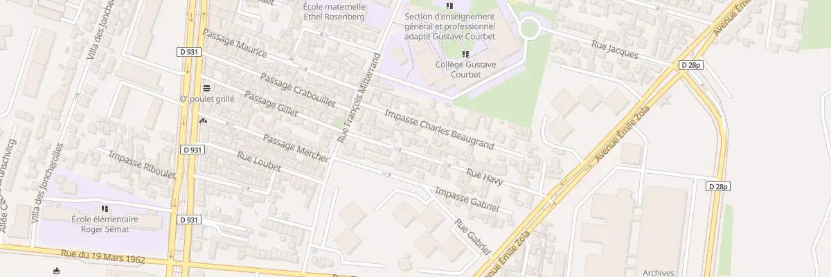 Plan du 9 Rue Havy à Saint-Denis
