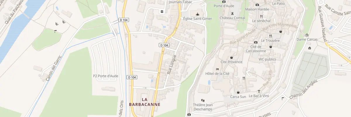 Plan du 32 Rue Longue à Carcassonne
