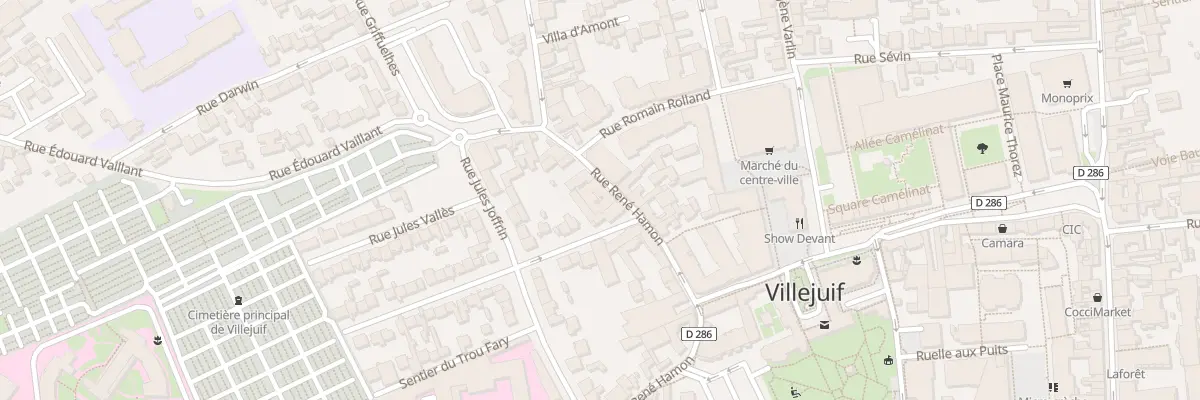 Plan du 45 Rue René Hamon à Villejuif