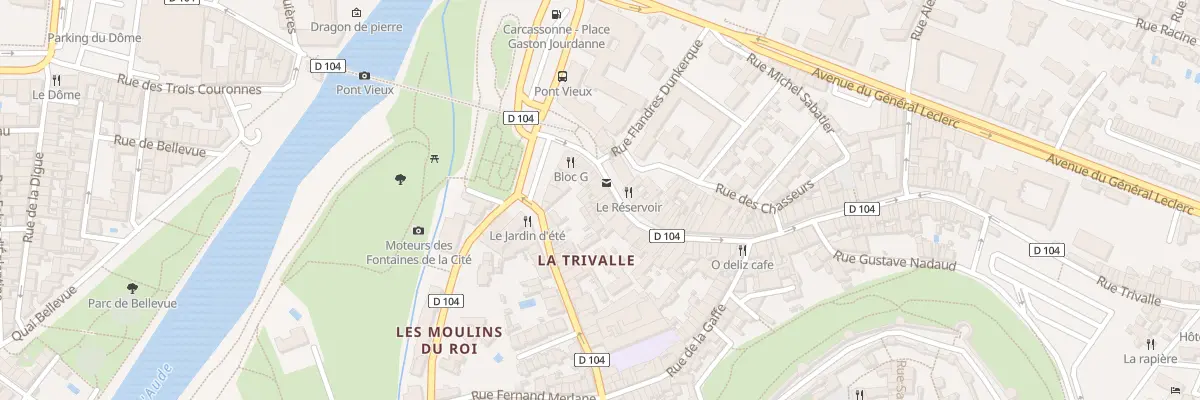 Plan du 18 Rue Trivalle à Carcassonne