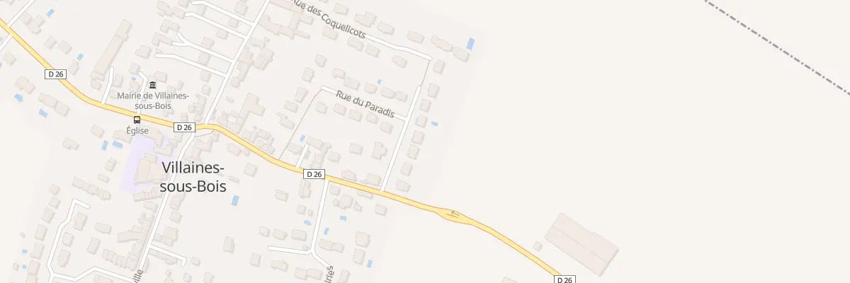 Plan du 8 Rue du Paradis à Villaines-sous-Bois