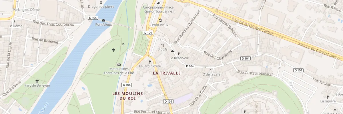 Plan du 20 Rue Trivalle à Carcassonne
