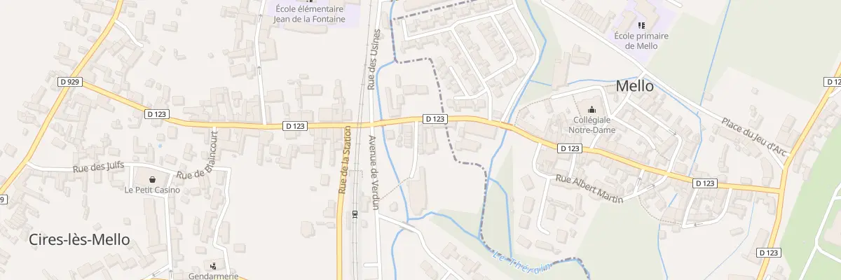 Plan du 5B Rue de la Ville à Cires-lès-Mello
