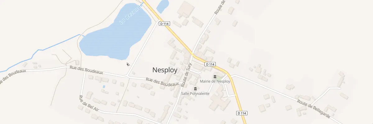 Plan du 4 Rte de Sury à Nesploy