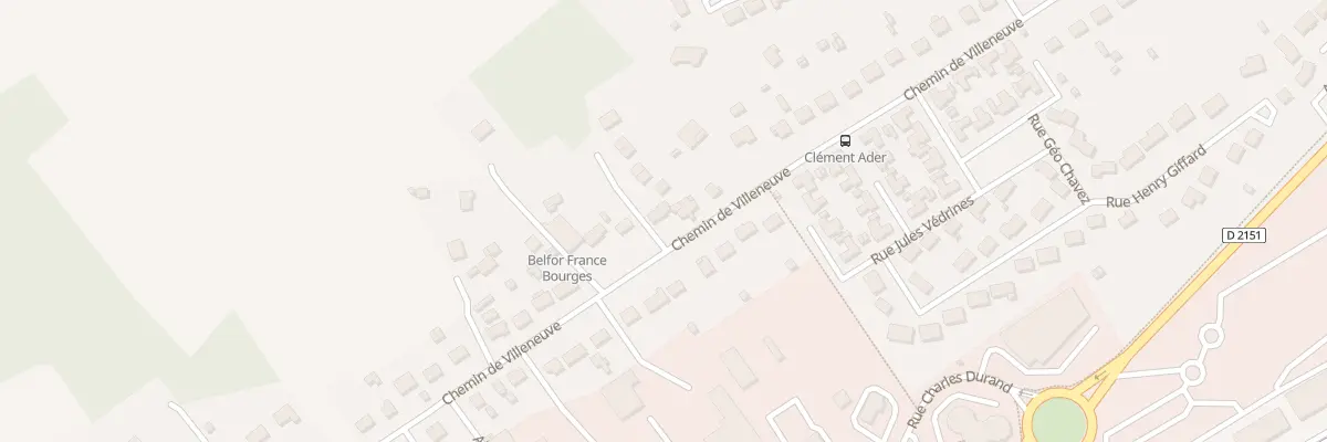 Plan du 148 Che de Villeneuve à Bourges