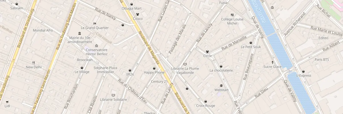 Plan du 8 Pl Jacques Bonsergent à Paris 10e Arrondissement