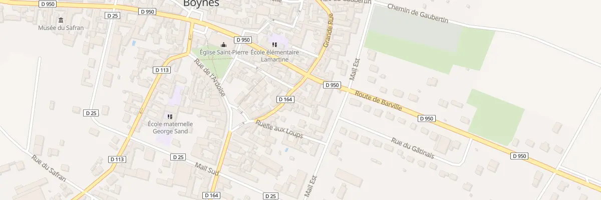 Plan du 16 Gr Grande Rue à Boynes