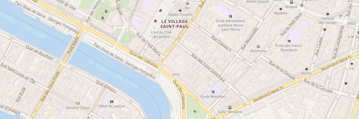 Plan du 6 Rue Saint-Paul à Paris 4e Arrondissement