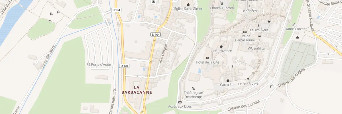 Plan du 24 Rue Longue à Carcassonne