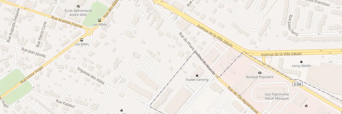 Plan du 184 Rue du Phare du Bout du Monde à Longueau