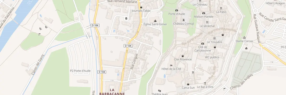 Plan du 46 Rue Longue à Carcassonne