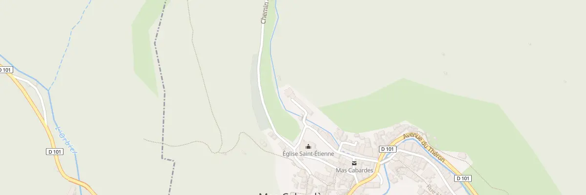 Plan du 2 Le Village à Mas-Cabardès
