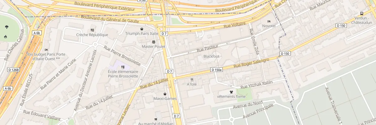 Plan du 6 Rue Pasteur au Kremlin-Bicêtre
