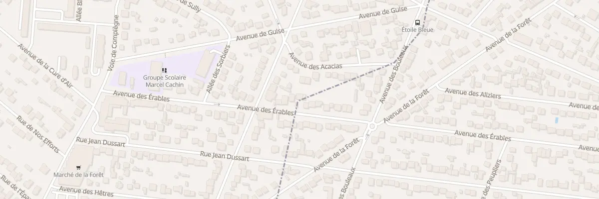 Plan du 23 Av des Erables à Morsang-sur-Orge