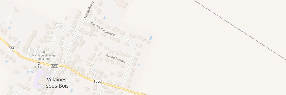 Plan du 12 Rue des Coquelicots à Villaines-sous-Bois