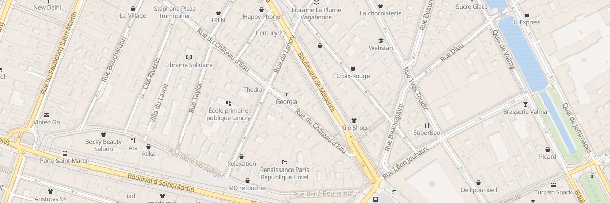 Plan du 7 Bd de Magenta à Paris 10e Arrondissement