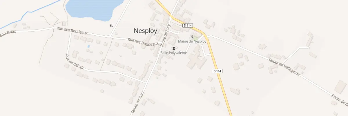 Plan du 13 Rte de Sury à Nesploy