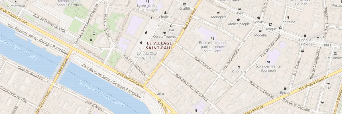 Plan du 10 Rue Saint-Paul à Paris 4e Arrondissement
