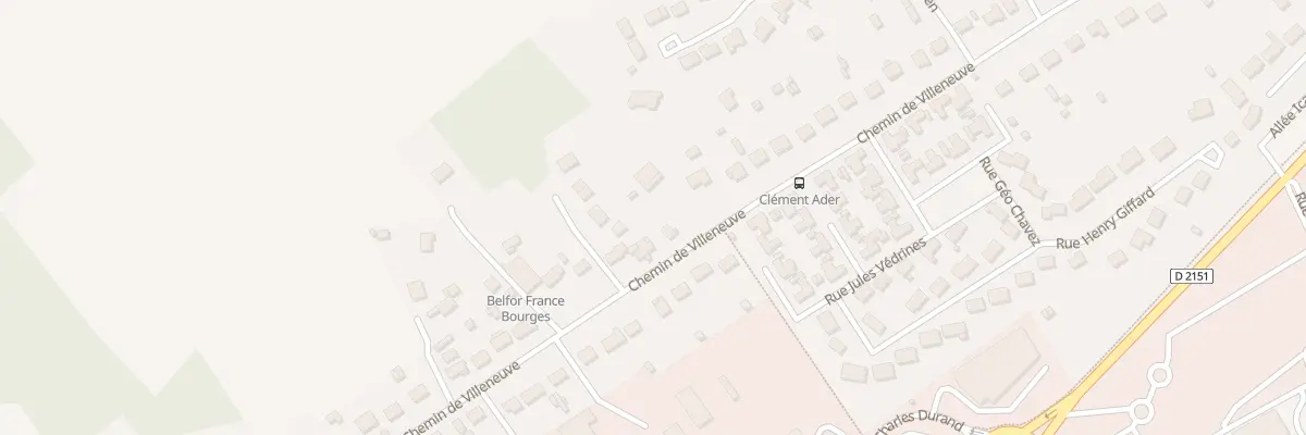 Plan du 144 Che de Villeneuve à Bourges