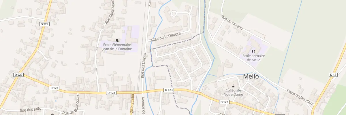 Plan du 40 Rue Clos de la Boucle d’Eau à Mello