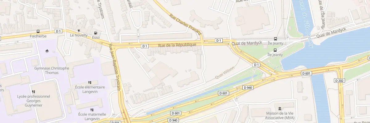 Plan du 13 Rue de la Republique Saint Pol à Dunkerque