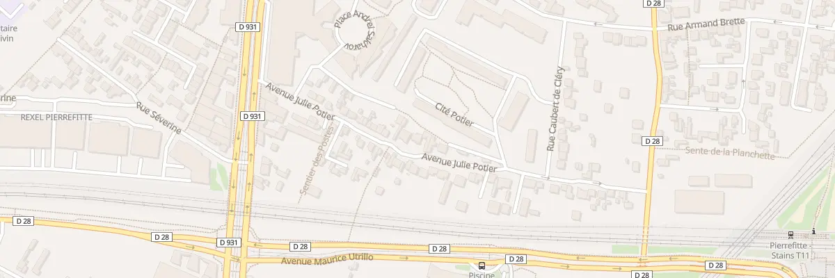 Plan du 47 Av Potier à Saint-Denis