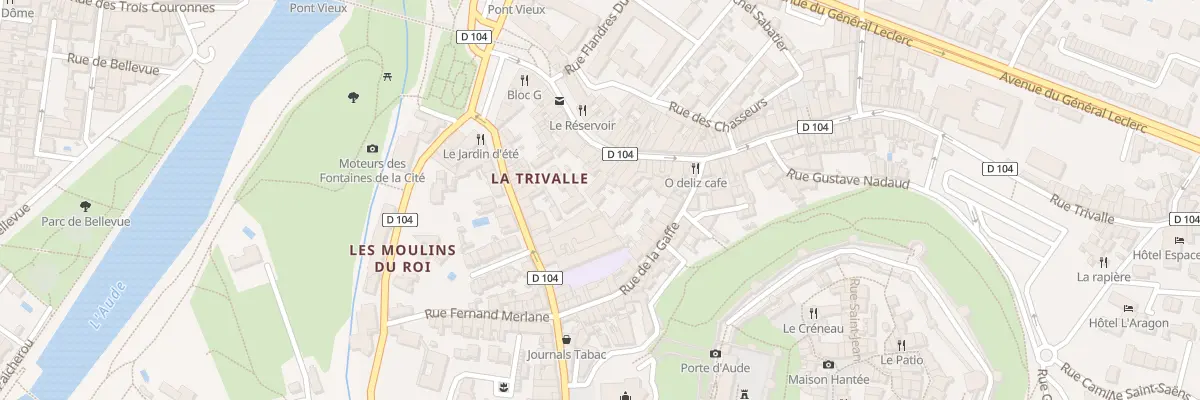 Plan du 36A Rue Trivalle à Carcassonne