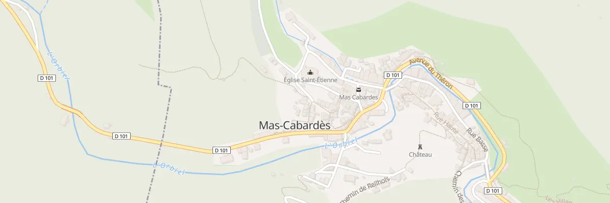 Plan du 164 Le Village à Mas-Cabardès