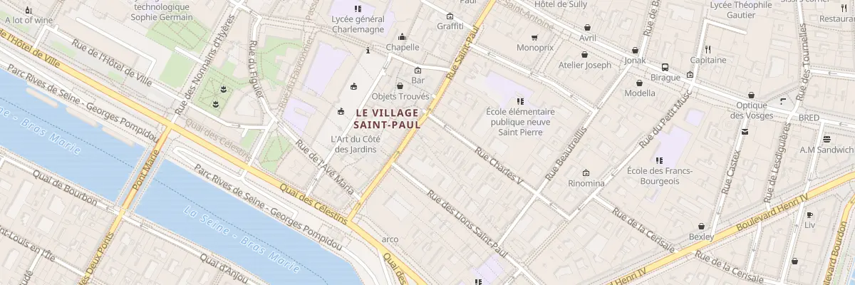 Plan du 12 Rue Saint-Paul à Paris 4e Arrondissement