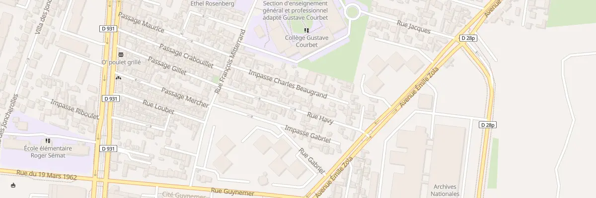 Plan du 17 Rue Havy à Saint-Denis