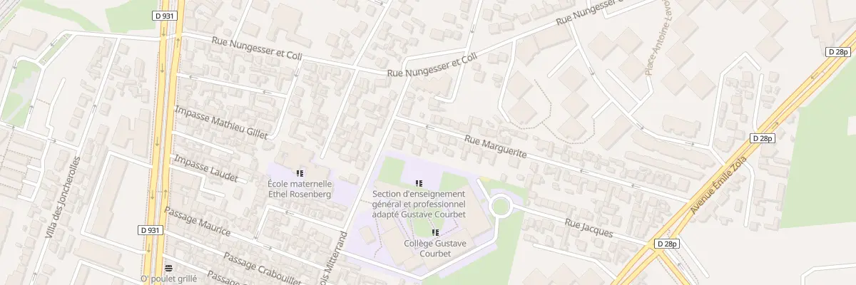 Plan du 6 Rue Marguerite à Saint-Denis