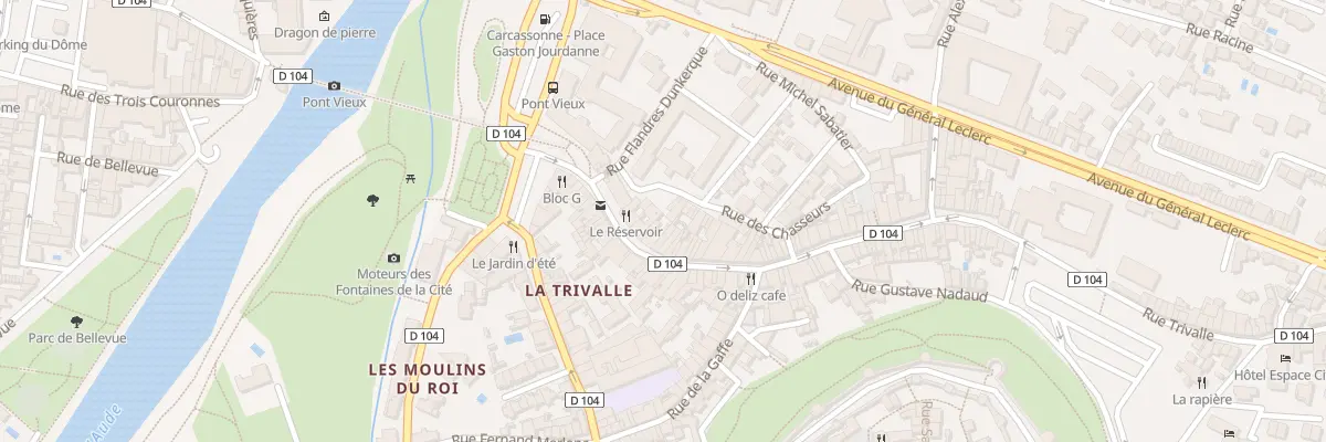 Plan du 17 Rue Trivalle à Carcassonne