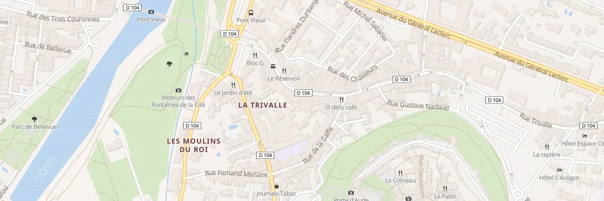 Plan du 34 Rue Trivalle à Carcassonne