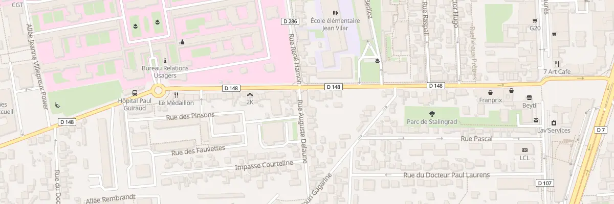 Plan du 1 Rue Auguste Delaune à Villejuif