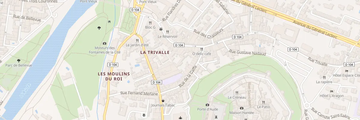 Plan du 38B Rue Trivalle à Carcassonne