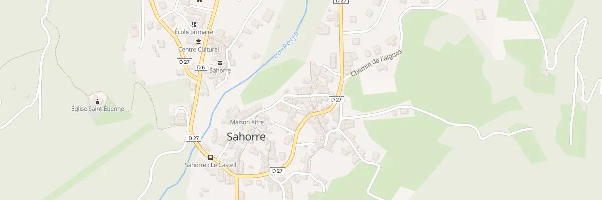 Plan du 63 Village à Sahorre