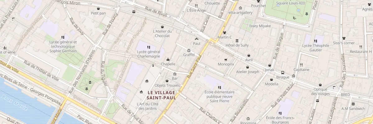 Plan du 35 Rue Saint-Paul à Paris 4e Arrondissement