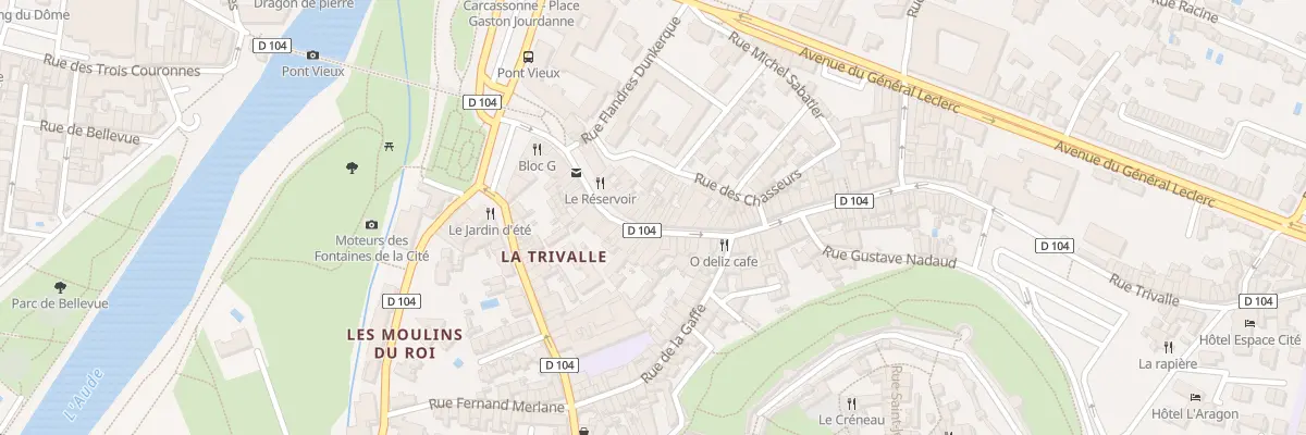 Plan du 27 Rue Trivalle à Carcassonne