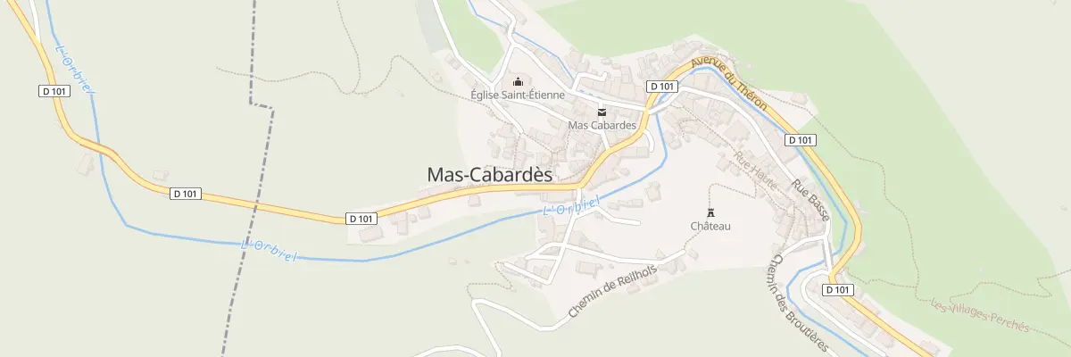 Plan du 159 Le Village à Mas-Cabardès