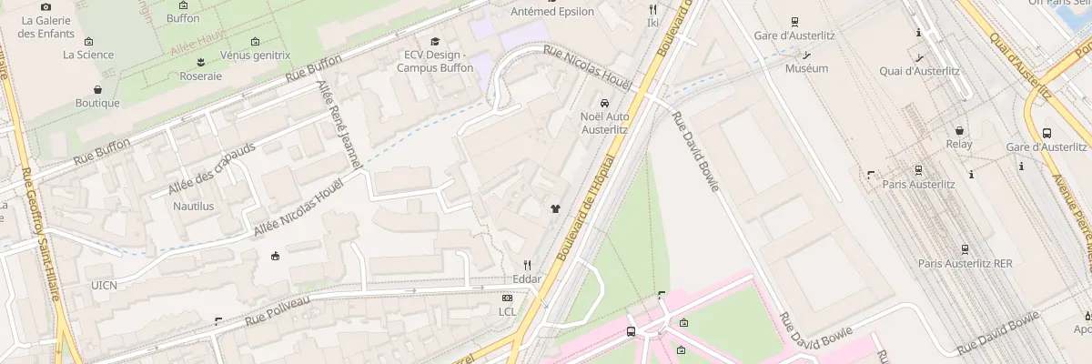 Plan du 28 Bd de l’Hôpital à Paris 5e Arrondissement