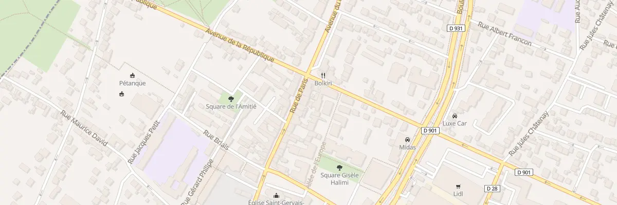 Plan du 66 Rue de Paris à Saint-Denis
