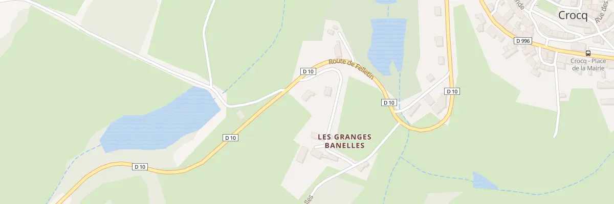 Plan du 1 Les Granges Banelles à Crocq
